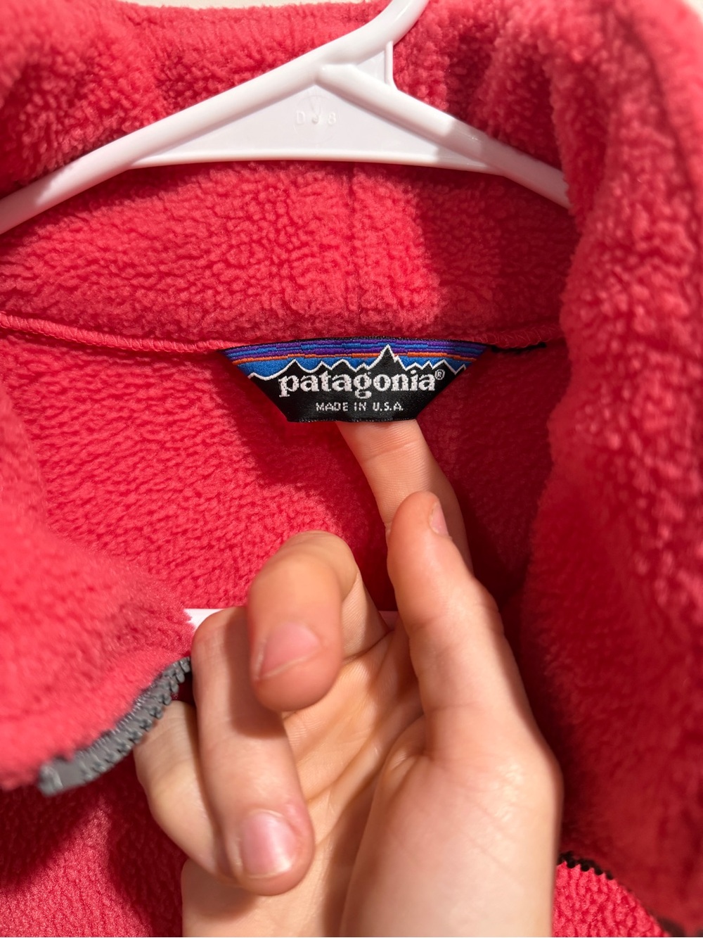 RARE Vintage 90s Patagonia Deep Pile Fleece Jacket USA Made Full Zip Women’s